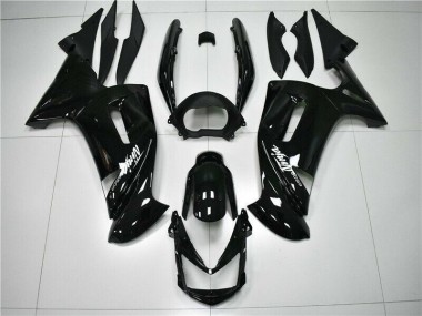 06-08 Glossy Black Kawasaki EX650 Motorcycle Fairings