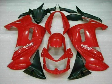 06-08 Glossy Red Kawasaki EX650 Motorcycle Fairings