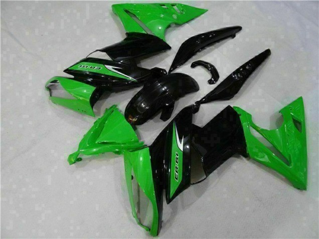 06-08 Green Black Kawasaki EX650 Motorcycle Fairing