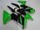 06-08 Green Black Kawasaki EX650 Motorcycle Fairing