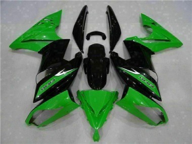 06-08 Green Black Kawasaki EX650 Motorcycle Fairing