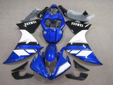 06-11 Blue White Kawasaki ZX14R ZZR1400 Motorcycle Fairings