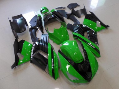 06-11 Green and Black Kawasaki ZX14R ZZR1400 Motorcycle Fairings