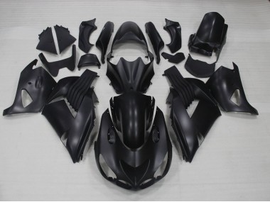 06-11 Matte Black Kawasaki ZX14R ZZR1400 Motorcycle Fairing