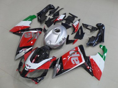 06-11 Red White Black Aprilia RS125 Motorcycle Fairings