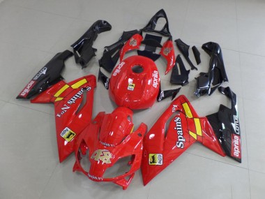 06-11 Red and Black Aprilia RS125 Motorcycle Fairings