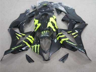 07-08 Black Green Monster Honda CBR600RR Motorcycle Fairings