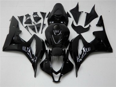 07-08 Glossy Black Honda CBR600RR Motorcycle Fairings