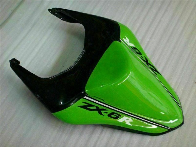 07-08 Green White Ninja Kawasaki ZX6R Motorcycle Fairings