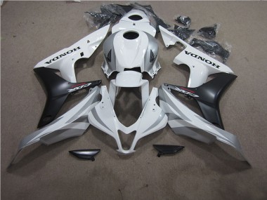 07-08 White Black Honda CBR600RR Motorcycle Bodywork