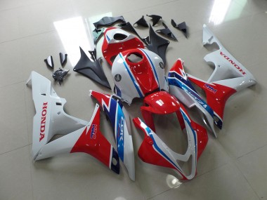 07-08 White Red Blue HRC Honda CBR600RR Motorcycle Fairings