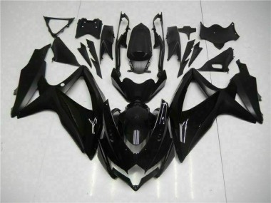 08-10 Black Suzuki GSXR 600/750 Full Motorcycle Fairing Kits