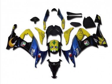 08-10 Blue Shark Kawasaki ZX10R Motorcycle Fairings