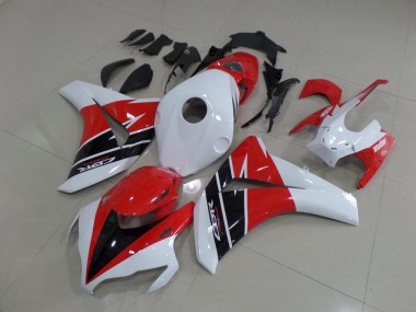 08-11 Black White and Red Honda CBR1000RR Motorcycle Fairings