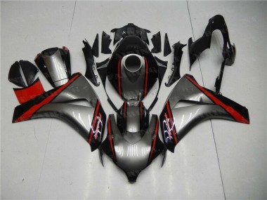 08-11 Grey Red Black Honda CBR1000RR Motorcycle Fairings