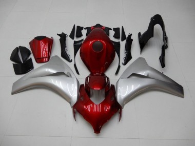 08-11 Red Silver Honda CBR1000RR Motorcycle Fairing