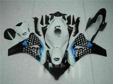 08-11 White Black Honda CBR1000RR Full Motorcycle Fairing Kits