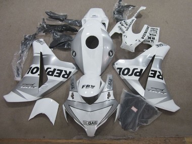 08-11 White Repsol Honda CBR1000RR Motorcycle Fairing