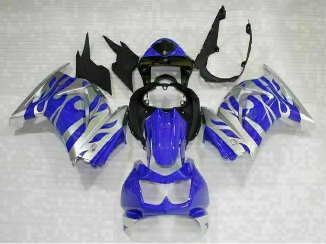 08-12 Black Blue Kawasaki EX250 Motorcycle Fairings