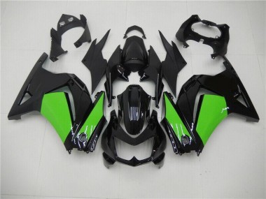 08-12 Black Green Kawasaki EX250 Motorcycle Fairing