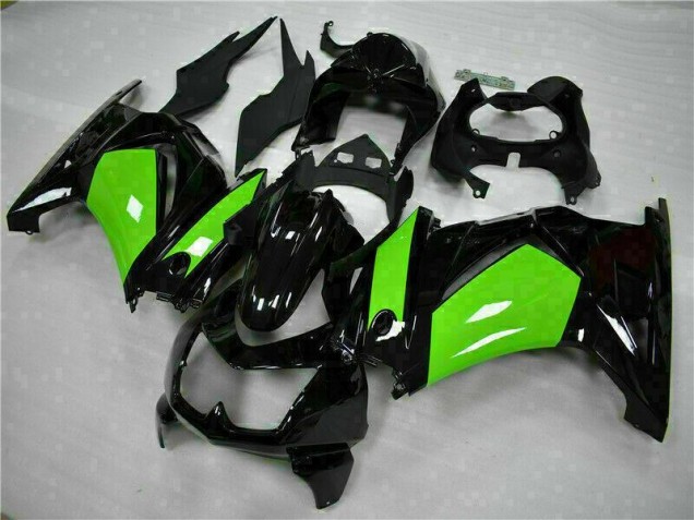 08-12 Black Green Kawasaki EX250 Motorcycle Fairings