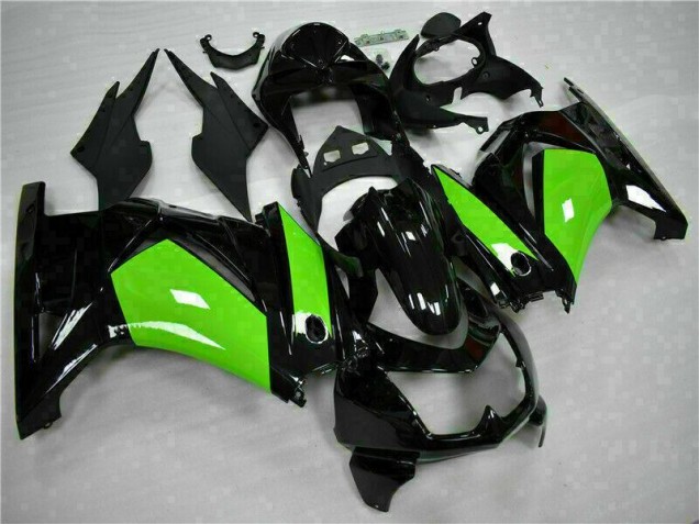 08-12 Black Green Kawasaki EX250 Motorcycle Fairings