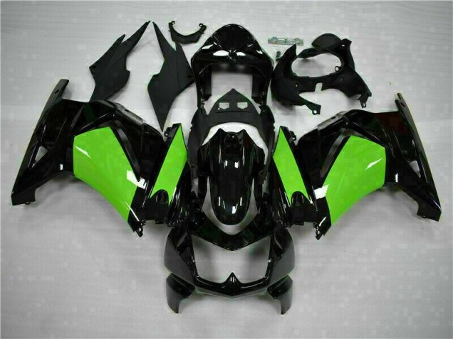 08-12 Black Green Kawasaki EX250 Motorcycle Fairings