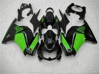 08-12 Black Green Ninja Kawasaki EX250 Motorcycle Fairings