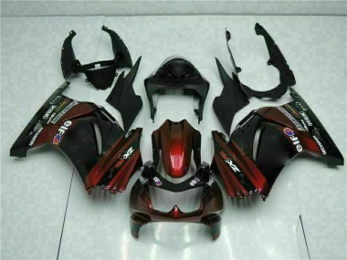 08-12 Black Kawasaki EX250 Motorcycle Fairing Kits & Plastic