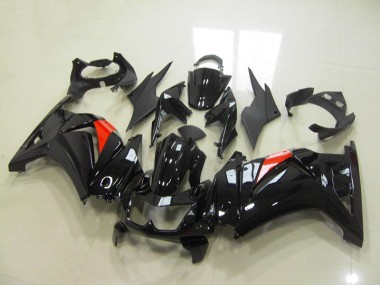 08-12 Black Kawasaki ZX250R Motorcycle Fairings