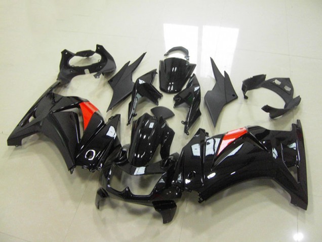 08-12 Black Kawasaki ZX250R Motorcycle Fairings