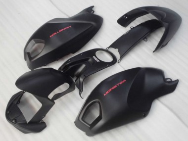 08-12 Black Red Monster Ducati Monster 696 Motorcycle Fairings