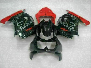 08-12 Black Red Ninja Kawasaki EX250 Motorcycle Fairings