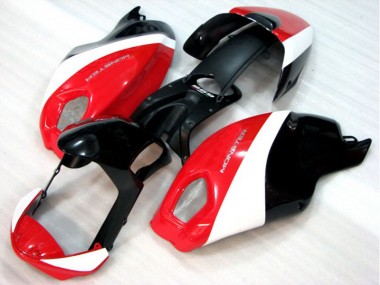 08-12 Black Red White Monster Ducati Monster 696 Motorcycle Fairings