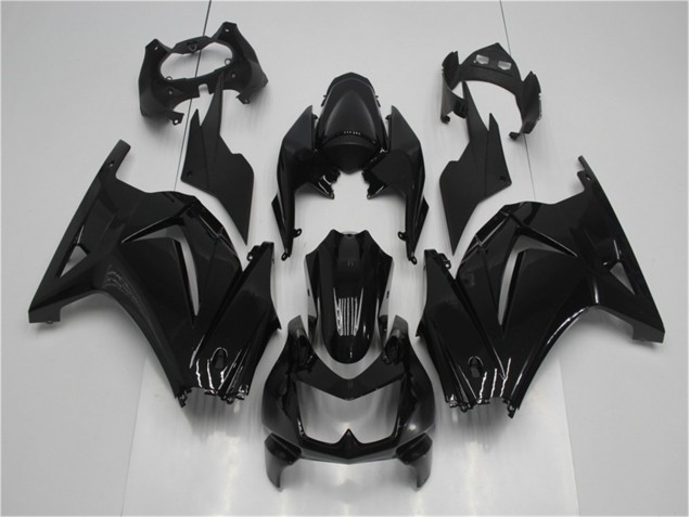 08-12 Glossy Black Kawasaki EX250 Motorcycle Fairings