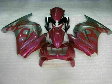 08-12 Purple Red Kawasaki EX250 Motorcycle Fairings