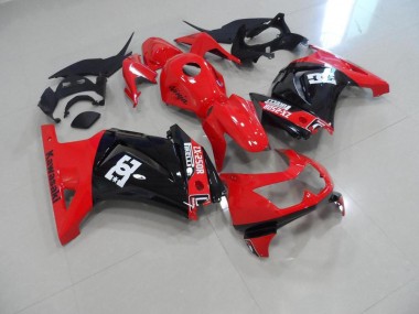 08-12 Red Black Kawasaki ZX250R Motorcycle Fairings