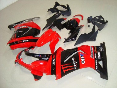 08-12 Red Monster Kawasaki ZX250R Motorcycle Fairings