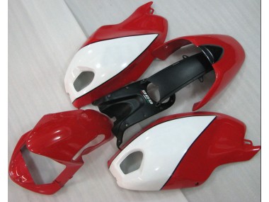 08-12 Red White Ducati Monster 696 Motorcycle Fairings