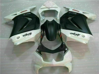 08-12 White Black Ninja 3M Kawasaki EX250 Motorcycle Fairings