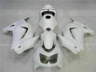 08-12 White Kawasaki EX250 Motorcycle Fairings