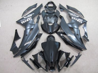 08-16 Black White Yamaha YZF R6 Motorcycle Fairings