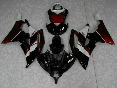 08-16 Black Yamaha YZF R6 ABS Motorcycle Fairing