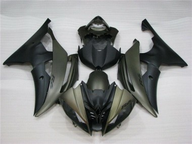 08-16 Black Yamaha YZF R6 Aftermarket Motorcycle Fairing