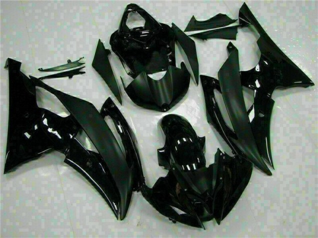 08-16 Black Yamaha YZF R6 Motorcycle Fairings