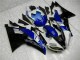 08-16 Blue Black Yamaha YZF R6 Full Motorcycle Fairing Kits