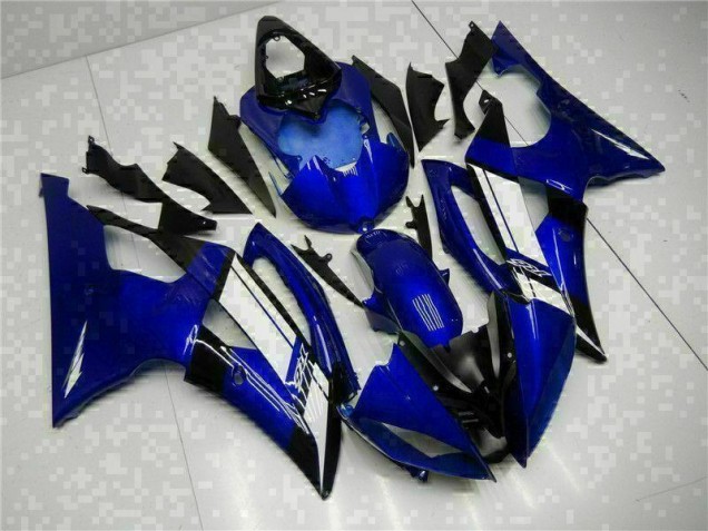 08-16 Blue Yamaha YZF R6 Full Motorcycle Fairing Kits