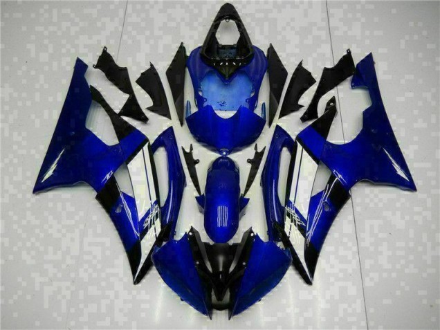 08-16 Blue Yamaha YZF R6 Full Motorcycle Fairing Kits