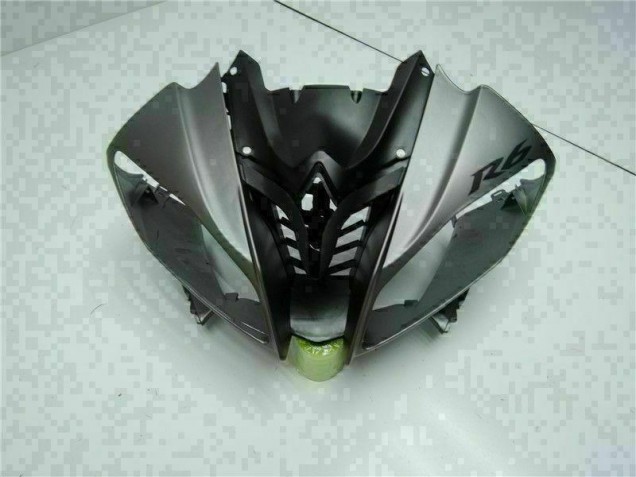 08-16 Grey Black Yamaha YZF R6 Motorcycle Fairing