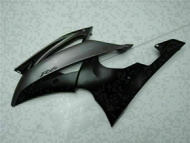 08-16 Grey Black Yamaha YZF R6 Motorcycle Fairing